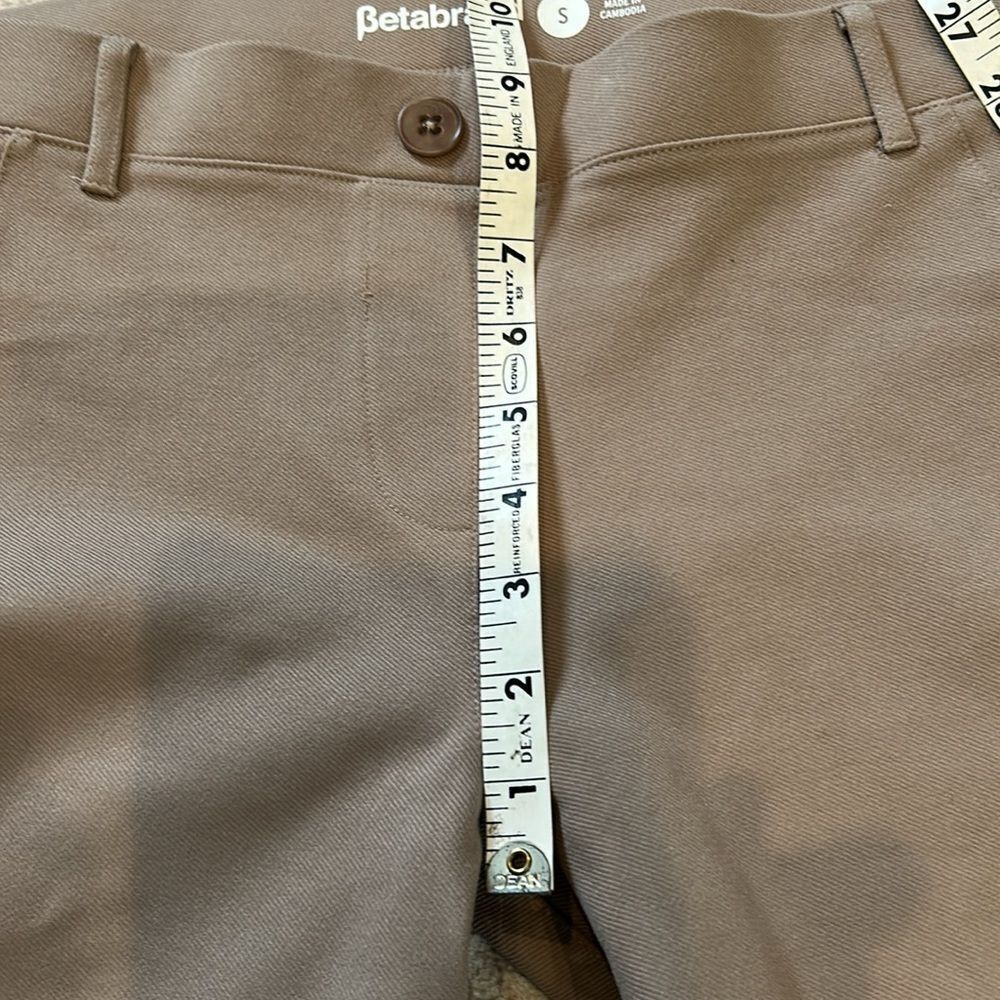 Betabrand Taupe Pants stretchy size small looks new - Picture 5 of 8